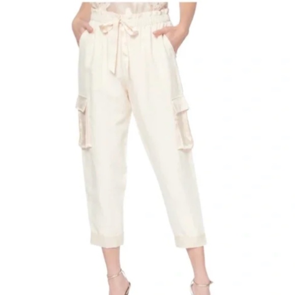 Cami NYC Pants - Cami Nyc Womens Harley Linen Silk Ceramic Cargo Pants